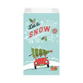 Faltenbeutel, "Let it Snow Auto", 16 x 6 x 32 cm