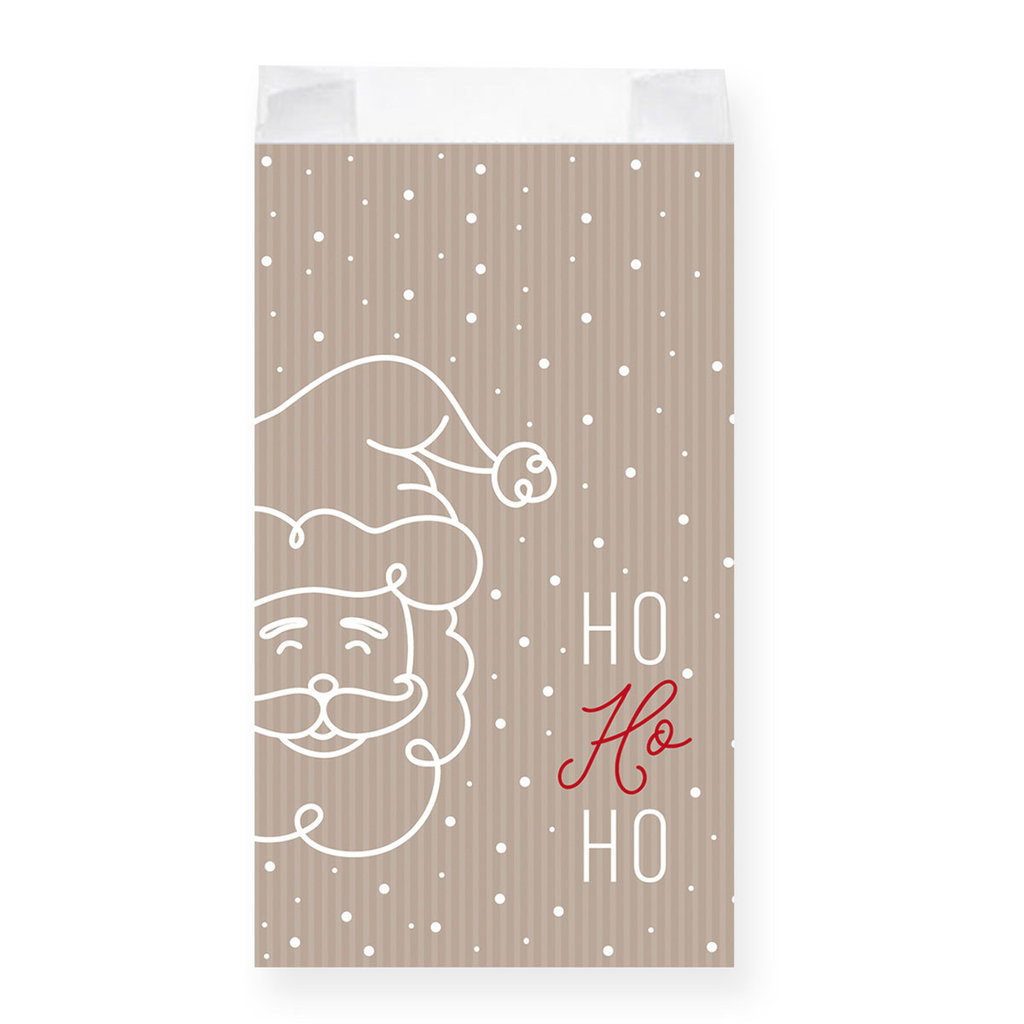 Faltenbeutel "HoHoHo", 20 x 7 x 42 cm