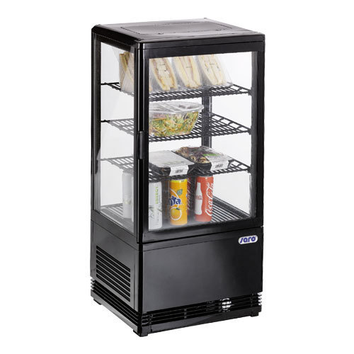 Saro Mini-Umluftkühlvitrine "SC 70", schwarz