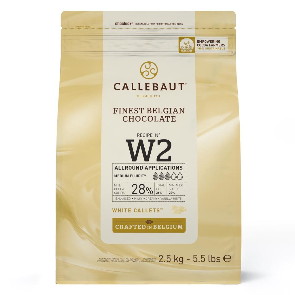 Callebaut Schokoladen-Callets W2, weiß