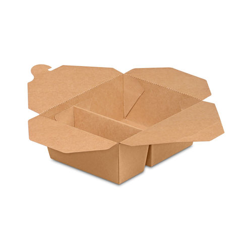 Take away Box aus Karton "zweigeteilt", klein