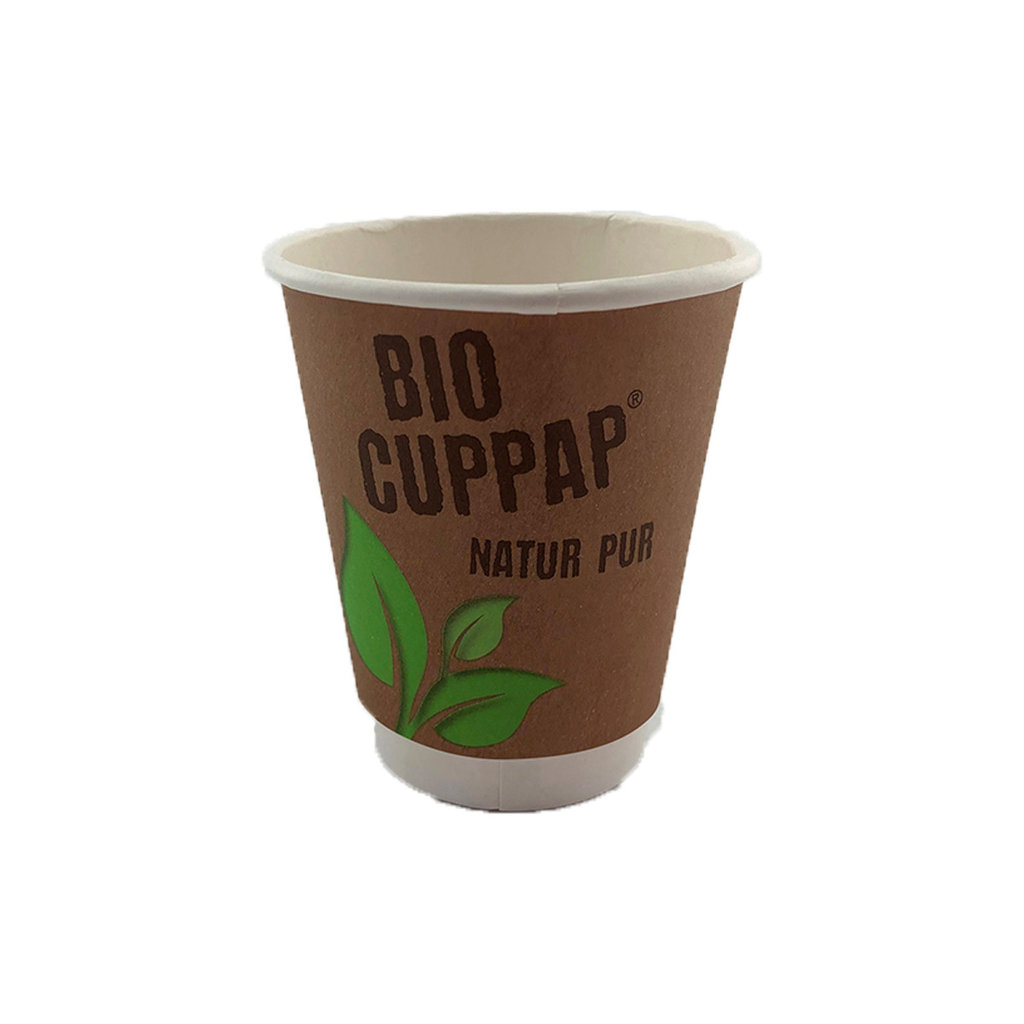 Bio Becher "CUPPAP®" 0,2l, doppelwandig