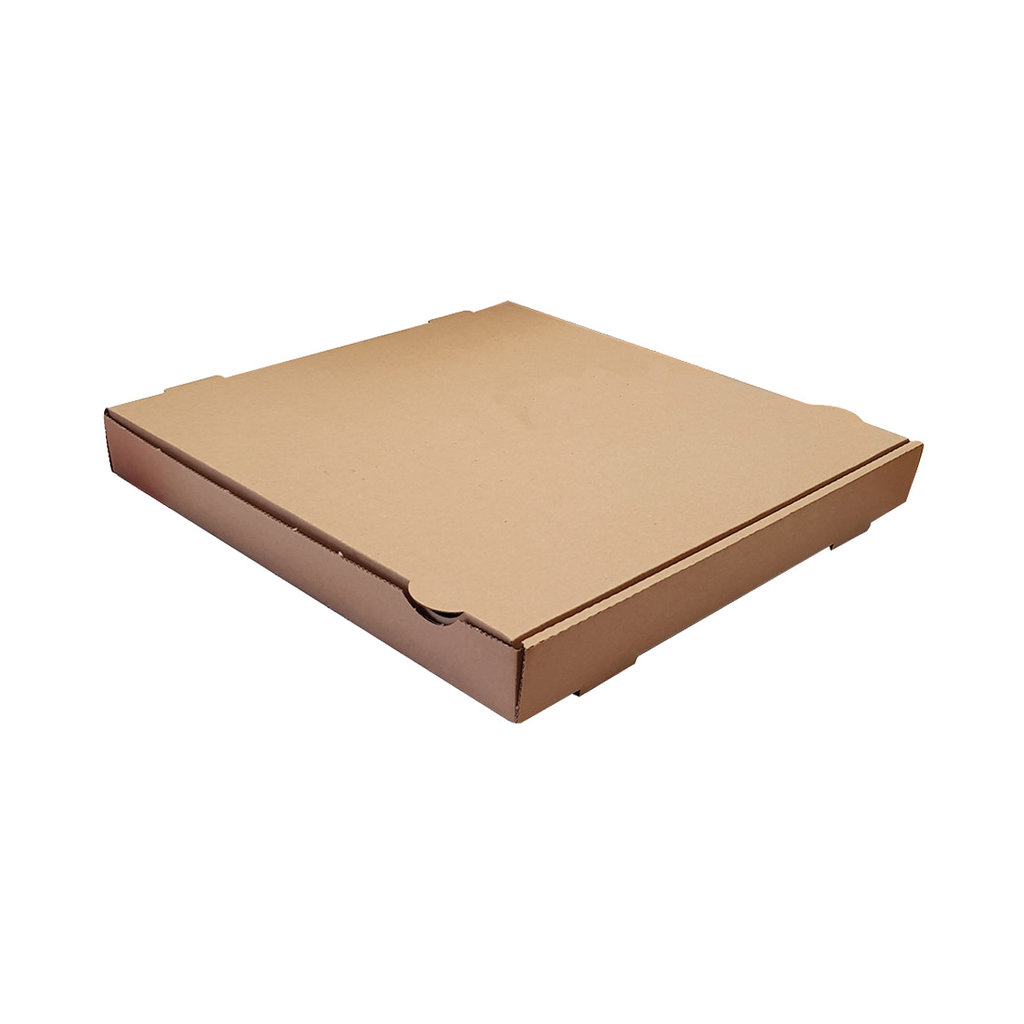 Pizzakarton, braun 26x26x4 cm