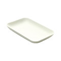 Teller aus Bagasse, eckig 20x12 cm