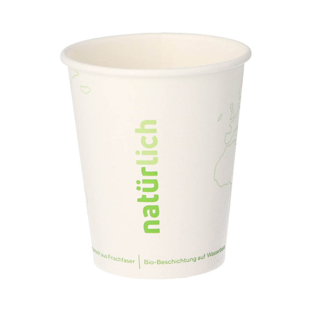 Hot Drink Dispersion Cup weiß, 0,2 l unbeschichtet
