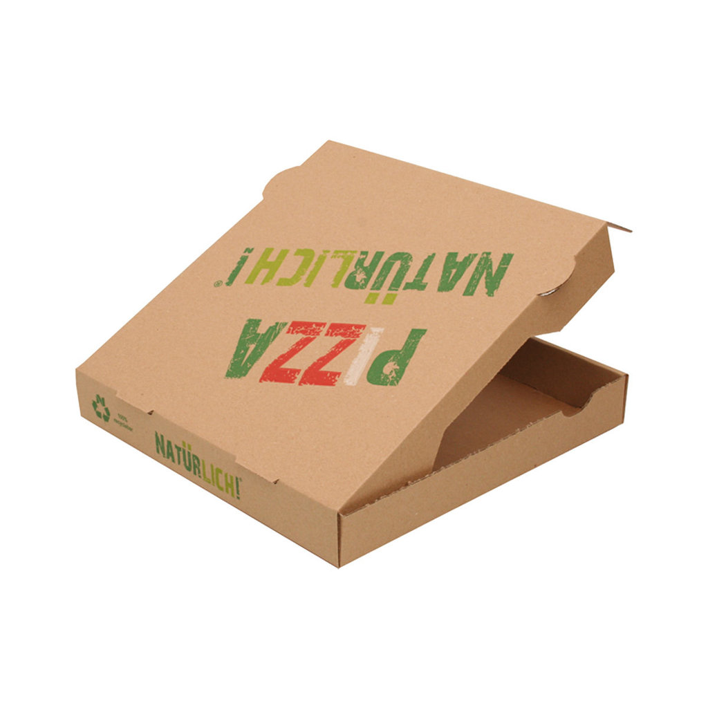 Pizza-Karton "Natürlich!", 32 x 32 x 4 cm Francia
