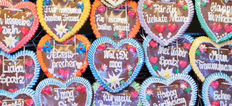 Von Volksfesten und Lebkuchenherzen Lebkuchenherzen