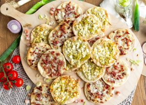 Mini Flammkuchen Box, 2-fach sortiert, Art. 1843