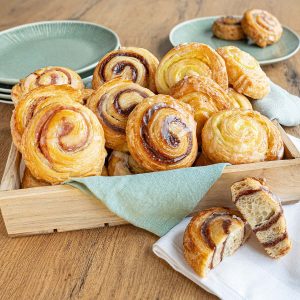 Mini-Puddingschnecken Mix, 3-fach sortiert Mini-Puddingschnecken Mix, 3-fach sortiert