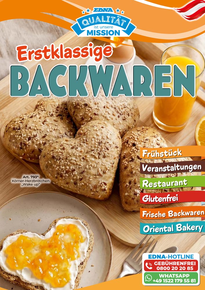 Erstklassige Backwaren